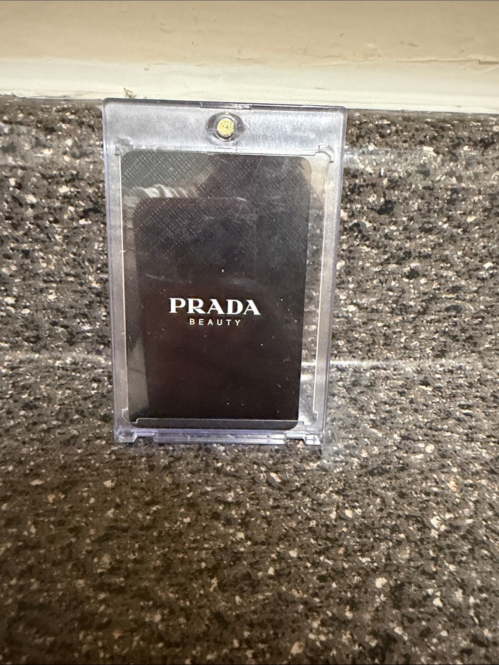 Prada playing card 6 of spade in hard case